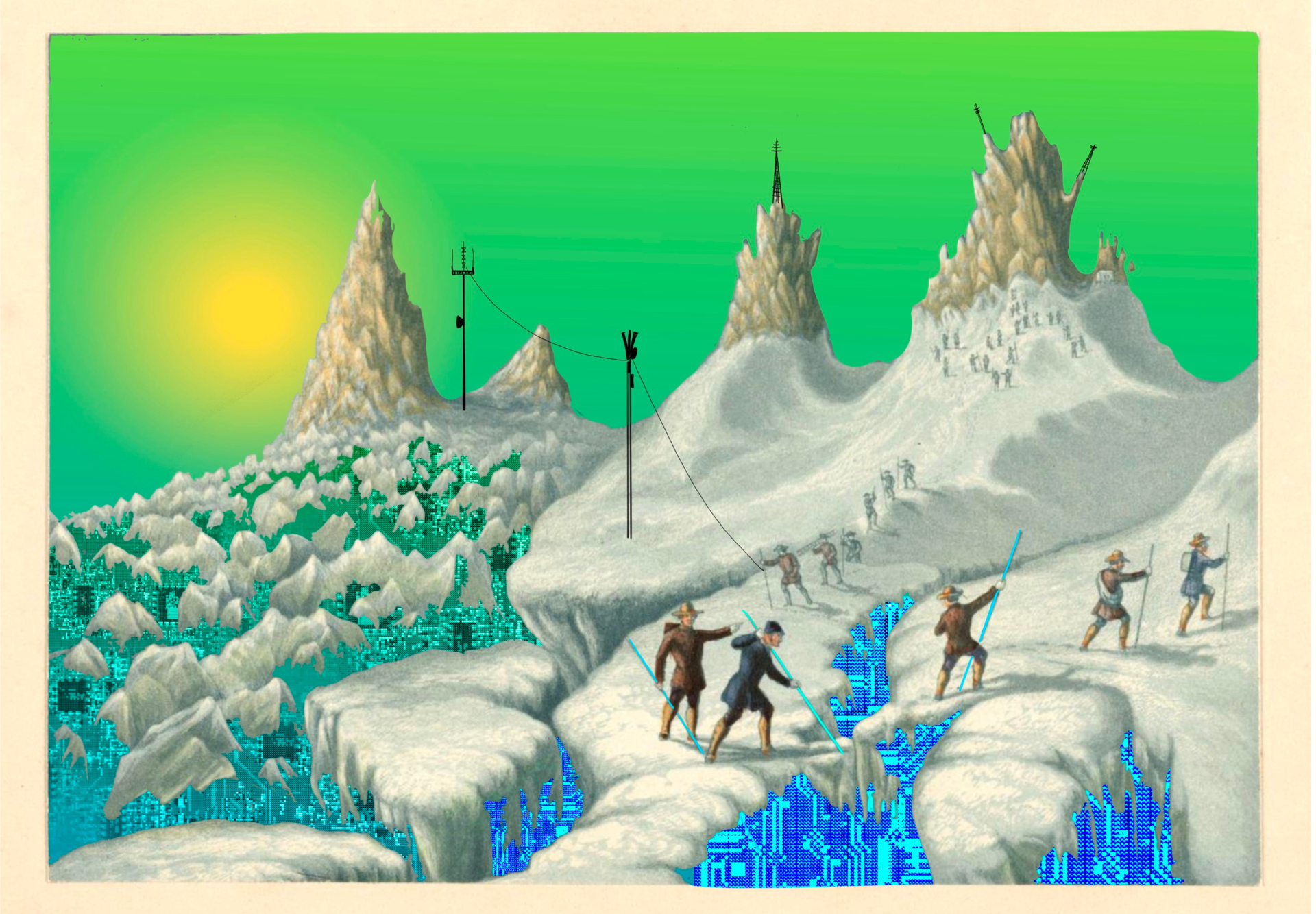 Illustration : Better Images of AI, Data Mining 3 by Hanna Barakat & Archival Images of AI + AIxDESIGN